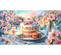 Candy-Topped-Dessert-with-Coffee 1000 pièces Jeu Stimulant Papier recyclé Puzzle pour Adultes Décoration Murale et Cadeaux Jeu éducatif détente 38x26/1000 pièces