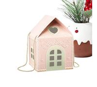 Candy Treat Boxes - House Shape, Christmas Cupcake Boxes, Sturdy Party Favor Box, Christmaas Paper Gift Box | Cookie Candy Packaging For Seasonal Decorators Event Planners