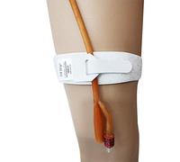 CANDYANA 2 pcs Support de Sac de cathéter d'urine Cathéter Tube Titulaire Sangle Jambe Sac Urinaire Fixation Bande Jambe Support pour Sac à Urine (White-1)