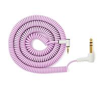 Candycord Câble audio par myVolts Mini jack coudé vers grand jack coudé Violet 100 cm à 200 cm