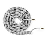 Candycord Câble audio par myVolts - Mini jack droit vers mini jack droit - Bouclé - 100 cm à 200 cm - Gris poudré