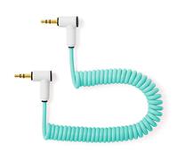 Candycord Korg Volca/Pocket Operator Câble audio spécial par myVolts Mini jack coudé vers mini jack coudé 20 cm à 30 cm Vert menthe