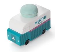 Candylab Toys CANDYCAR® Collection de camions alimentaires en bois - Fourgonnette Menthe Macaron, voiture jouet en bois de hêtre de qualité supérieure fabriquée à la main