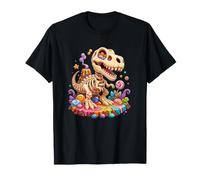 Candyland Squelette de Dinosaure T Rex Halloween T-Shirt