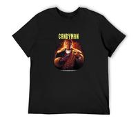 Candyman Retro Clive Barker Slasher Film Horror Movie Men's T-Shirt Unisex Black Cotton Print Tee Shirts XXL