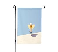 Candyman Support de drapeau de jardin printanier - Décorations de Pâques en plein air, résistant aux intempéries, parfait pour la décoration de cour et de jardin