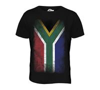 Candymix Afrique du Sud Drapeau Dégradé T-Shirt Homme, Taille X-Large, Couleur Nero