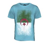 Candymix Algérie Drapeau Dégradé T-Shirt Homme, Taille Large, Couleur Azzurro Cielo