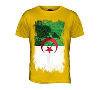 Candymix Algérie Drapeau Grunge T-Shirt Homme, Taille 3X-Large, Couleur Giallo Scuro