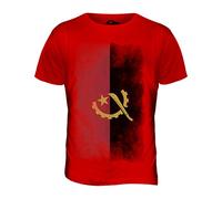 Candymix Angola Drapeau Dégradé T-Shirt Homme, Taille X-Large, Couleur Rosso