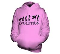 Candymix Arts Martiaux Mixtes Évolution Unisexe Sweat Pull à Capuche Homme Femme, Taille 2X-Large, Couleur Rose