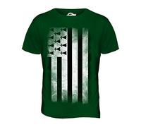 Candymix Bretagne Drapeau Dégradé T-Shirt Homme, Taille 3X-Large, Couleur Verde Bottiglia