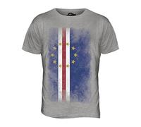 Candymix Cap-Vert Drapeau Dégradé T-Shirt Homme, Taille Medium, Couleur Marne Grigio