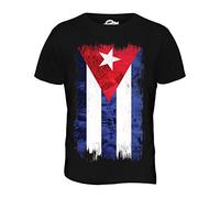 Candymix Cuba Drapeau Grunge T-Shirt Homme, Taille 2X-Large, Couleur Nero