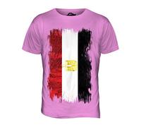 Candymix Égypte Drapeau Grunge T-Shirt Homme, Taille 2X-Large, Couleur Rosa