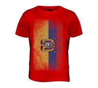 Candymix Équateur Pays Drapeau Dégradé T-Shirt Homme, Taille Large, Couleur Rosso