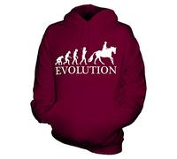 Candymix Équitation Évolution Unisexe Sweat Pull à Capuche Homme Femme, Taille 2X-Large, Couleur Bordeaux