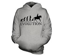 Candymix Équitation Évolution Unisexe Sweat-Shirt à Capuche Enfant Garçon Fille, Taille 12-13 Ans, Couleur Gris Chiné