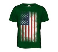 Candymix États-Unis Drapeau Dégradé T-Shirt Homme, Taille 3X-Large, Couleur Verde Bottiglia