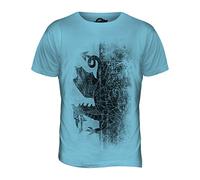 Candymix Gallois Délavé Drapeau T-Shirt Homme, Taille Medium, Couleur Azzurro Cielo