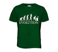 Candymix Geek Évolution T-Shirt Homme, Taille Medium, Couleur Verde Bottiglia