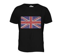Candymix Grande-Bretagne Drapeau Griffonné T-Shirt Homme, Taille 5X-Large, Couleur Nero