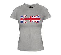 Candymix Grande Bretagne F1 T-Shirt Femme, Taille Medium, Couleur Gris Chiné