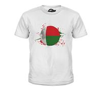 Candymix Madagascar Football Unisexe T-Shirt Enfant Garçon Fille, Taille 8 Ans, Couleur Blanc