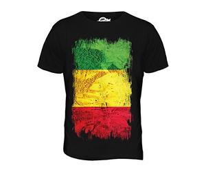 Candymix Mali Drapeau Grunge T-Shirt Homme, Taille Large, Couleur Nero