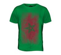 Candymix Maroc Drapeau Dégradé T-Shirt Homme, Taille Medium, Couleur Verde