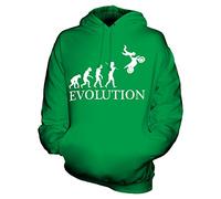 Candymix Motocross Évolution Unisexe Sweat Pull à Capuche Homme Femme, Taille X-Large, Couleur Vert