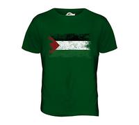 Candymix Palästina Drapeau Délavé T-Shirt Homme, Taille Large, Couleur Verde Bottiglia