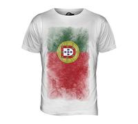 Candymix Portugal Drapeau Dégradé T-Shirt Homme, Taille Medium, Couleur Bianco