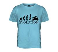 Candymix Sport Motocycliste Évolution T-Shirt Homme, Taille X-Large, Couleur Azzurro Cielo