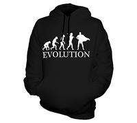Candymix Super-Héros Évolution Unisexe Sweat Pull à Capuche Homme Femme, Taille Medium, Couleur Noir