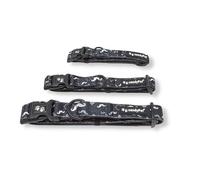 candyPet - Adjustable Nylon Click Collar, Neoprene Padded Interior, Mustache, S