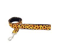 candyPet® Dog Leash - 120 cm Cotton with Softshell Padded Handle - Sunflowers