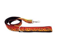 candyPet Laisse pour Chien - 120 cm en Coton avec poignée rembourrée en Softshell, Orange Kenya