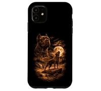 Cane Corso Chien Mastiff Hurlant Lune Fantastique Wilderness Coque pour iPhone 11