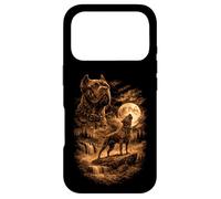 Cane Corso Chien Mastiff Hurlant Lune Fantastique Wilderness Coque pour iPhone 17 Pro