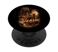 Cane Corso Chien Mastiff Hurlant Lune Fantastique Wilderness PopSockets PopGrip Adhésif