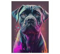 Cane Corso coloré Puzzle De 300 Pièces pour Adultes, Adolescents Et Enfants Puzzles, Décompression Intellectuelle, Jeu Familial Amusant 42×30cm