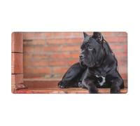 Cane Corso, Grands Chiens Noirs, Animaux de Compagnie,Tapis de Souris de Bureau Grand Format avec Base antidérapante en Caoutchouc, 40 x 70 cm