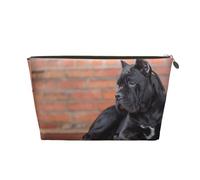 Cane Corso Gros Chiens Noirs Animaux, Trousse de Maquillage Trousse à cosmétiques Trousse de Toilette de Voyage Portable Pochette de Toilette