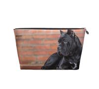 Cane Corso Gros Chiens Noirs Animaux, Trousse de Toilette Trousse de Maquillage Sac à cosmétiques Trousse de Toilette de Voyage Portable