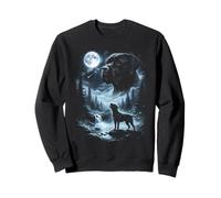 Cane Corso Howling to The Moon, Chien rétro des années 90 Sweatshirt
