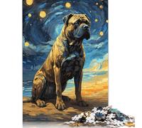 Cane Corso Italian Masstif Puzzle 1000 Pièces Educa Jouet en Bois Divertissement Créatif De l'art De La Décoration Jeu Éducatif Challenge Toy Adultes & Enfants des 14 Ans 1000pcs (38x26cm)