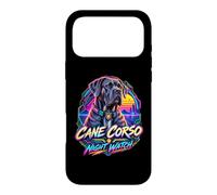 Cane Corso Montre de Nuit Cyberpunk Guardian Graphic, Dog Mom Coque pour iPhone 17 Pro Max