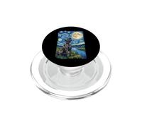 Cane Corso Nuit Étoilée Hurlement PopSockets PopGrip pour MagSafe