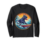 Cane Corso Planche de Surf Vintage Motif Chien Surfeur Manche Longue